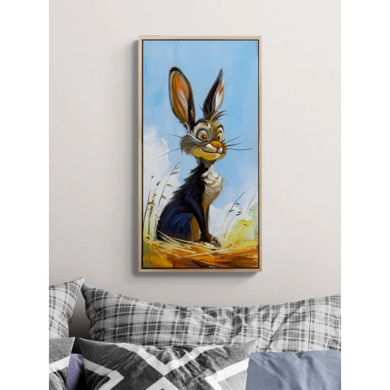Old Rabbit Oil Painting