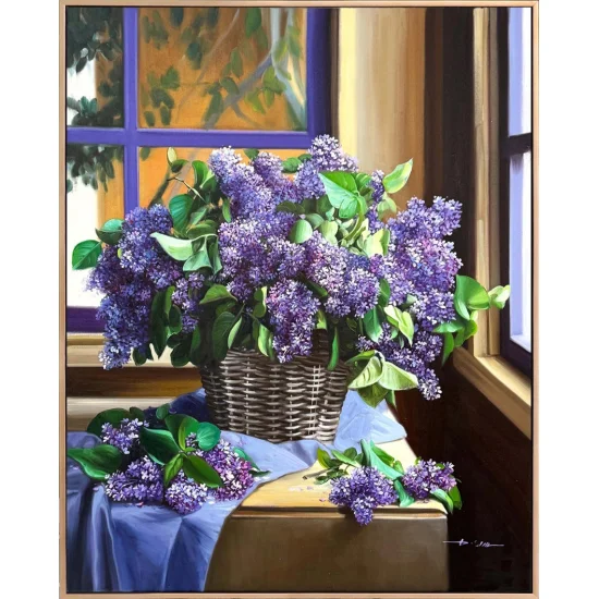 Memories of Spring – Lilacs Oil Painting