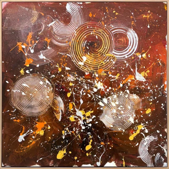 Fire of Colors Oil Painting