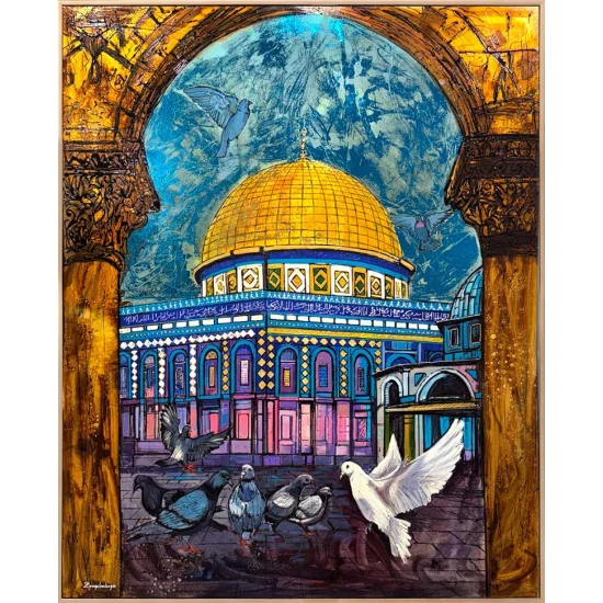Kudüs’te Yükselen Barış Yağlı Boya Tablosu