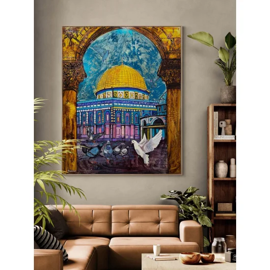 Kudüs’te Yükselen Barış Yağlı Boya Tablosu