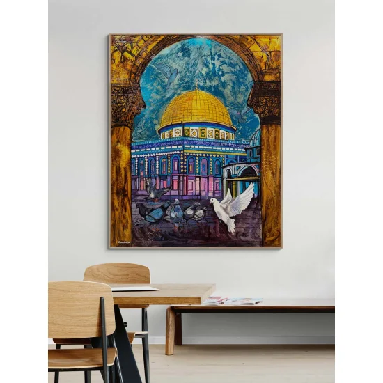 Kudüs’te Yükselen Barış Yağlı Boya Tablosu