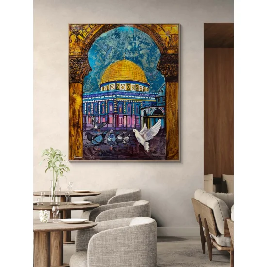 Kudüs’te Yükselen Barış Yağlı Boya Tablosu