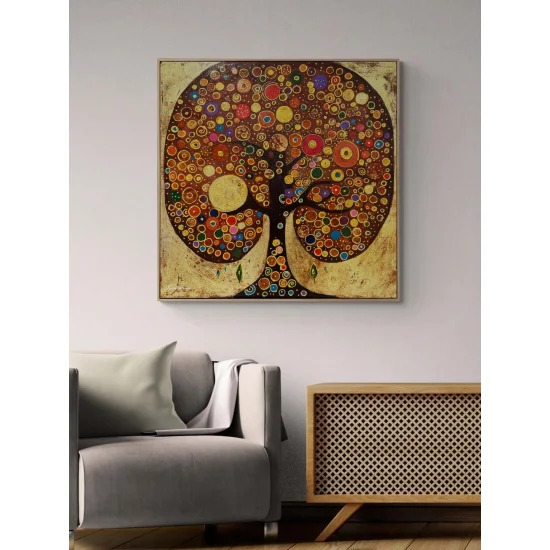 Hayat Ağacı Yağlı Boya Tablosu