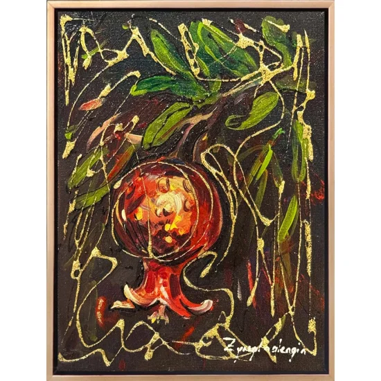 Altın Nar Yağlı Boya Tablosu