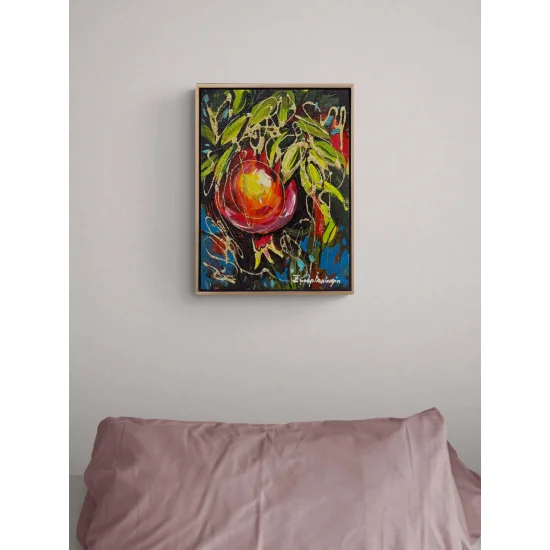 Işığın İçinde Nar Yağlı Boya Tablosu