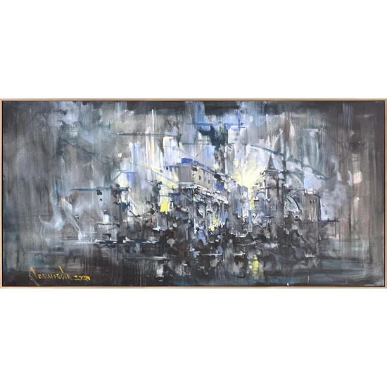 Zamanın Işığında Yağlı Boya Tablosu