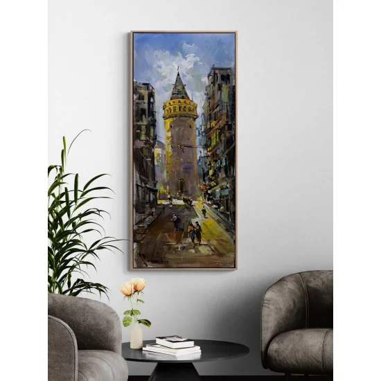 Kule Sokaklarında Yağlı Boya Tablosu
