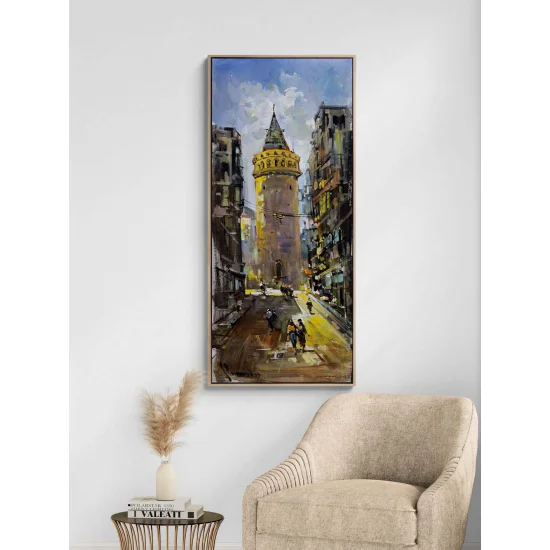 Kule Sokaklarında Yağlı Boya Tablosu