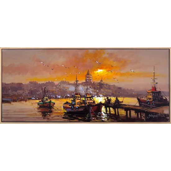 İstanbul’un Işıltısı Yağlı Boya Tablosu