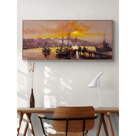 İstanbul’un Işıltısı Yağlı Boya Tablosu