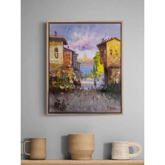 Streets Opening to the Bosphorus Oil Painting