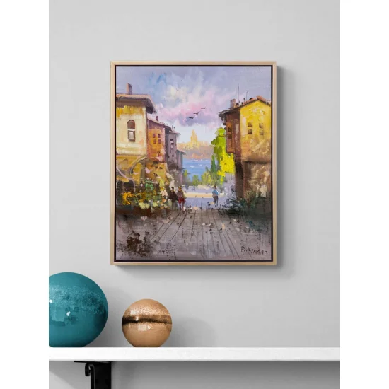Streets Opening to the Bosphorus Oil Painting