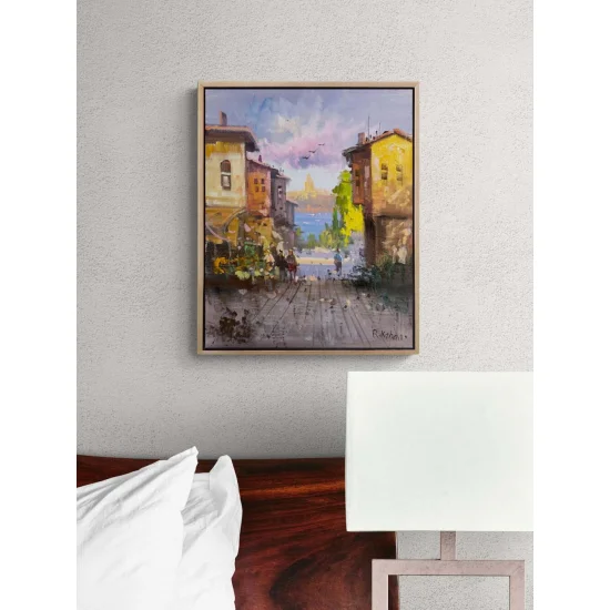 Streets Opening to the Bosphorus Oil Painting