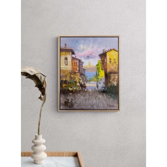 Streets Opening to the Bosphorus Oil Painting