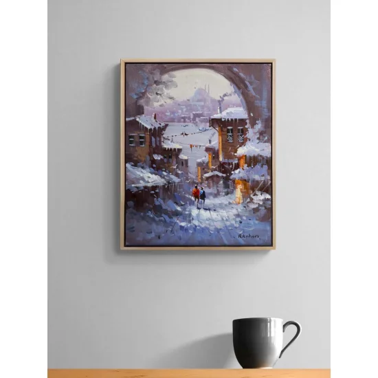 Snow Time in Istanbul Oil Painting