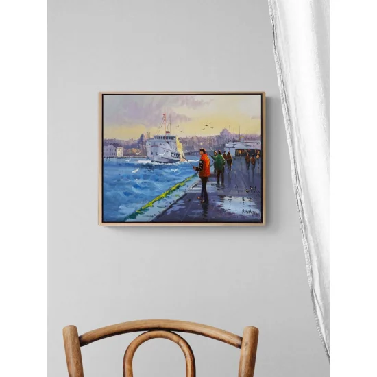 Anılar Kıyısında Yağlı Boya Tablosu