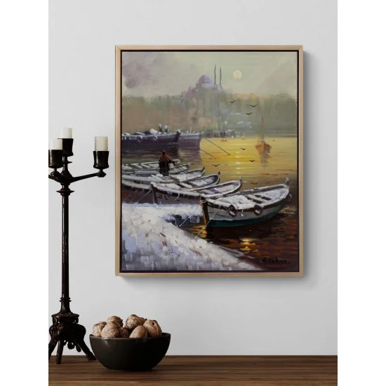 Kışın İstanbulda Yağlı Boya Tablosu