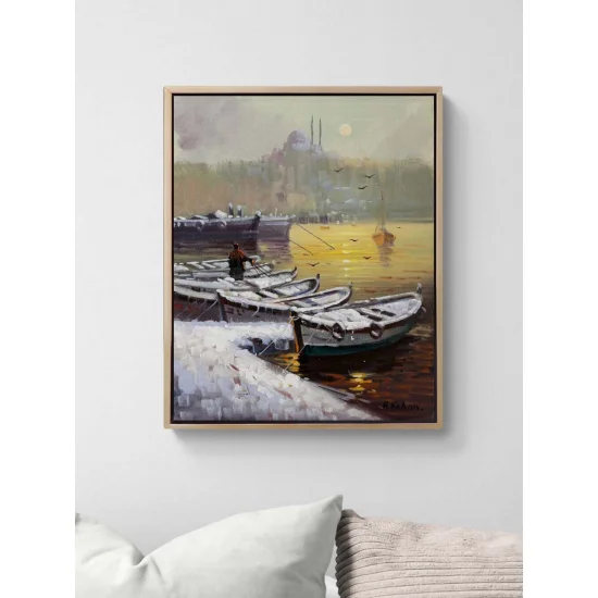 Kışın İstanbulda Yağlı Boya Tablosu