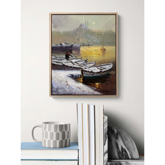 Kışın İstanbulda Yağlı Boya Tablosu