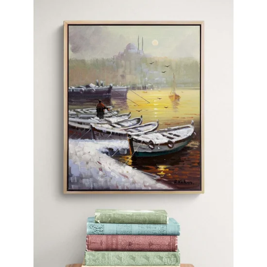 Kışın İstanbulda Yağlı Boya Tablosu