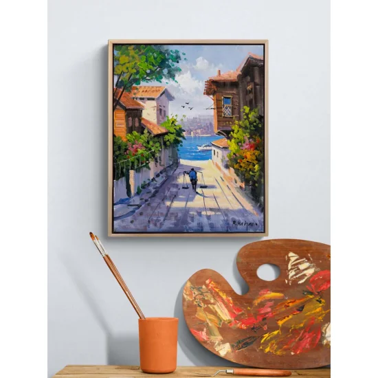 Streets by the Bosphorus Oil Painting