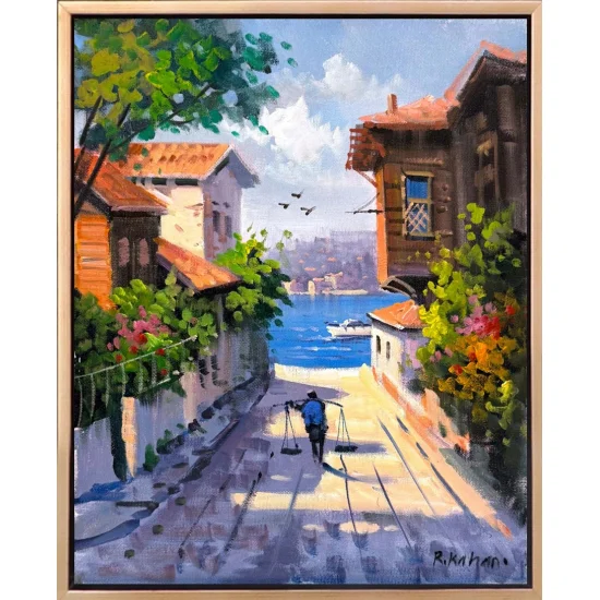 Streets by the Bosphorus Oil Painting