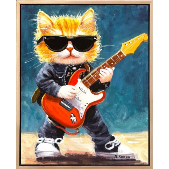 Kedi Star Yağlı Boya Tablosu