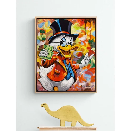 Zengin Ördek Yağlı Boya Tablosu