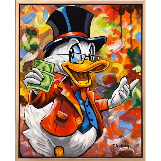 Zengin Ördek Yağlı Boya Tablosu