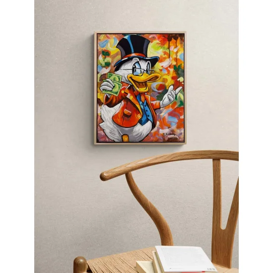 Zengin Ördek Yağlı Boya Tablosu