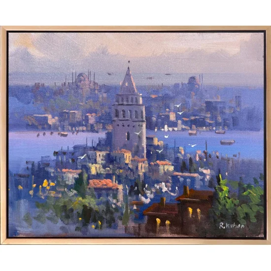 Kuleye Karşı Yağlı Boya Tablosu