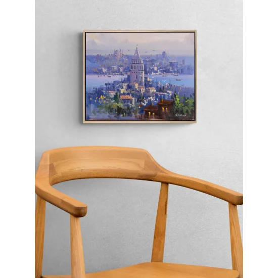 Kuleye Karşı Yağlı Boya Tablosu