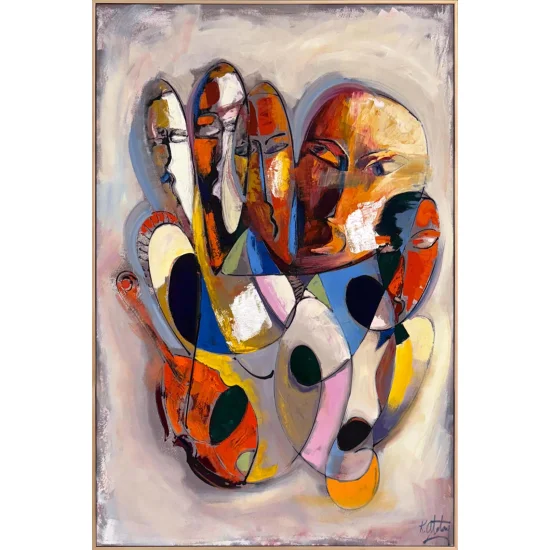 Faces in Colors Oil Painting