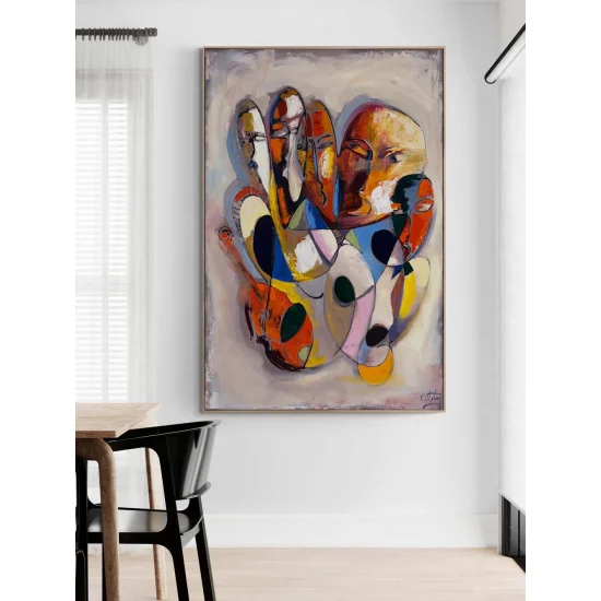 Faces in Colors Oil Painting