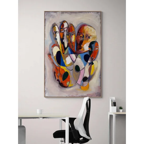 Faces in Colors Oil Painting