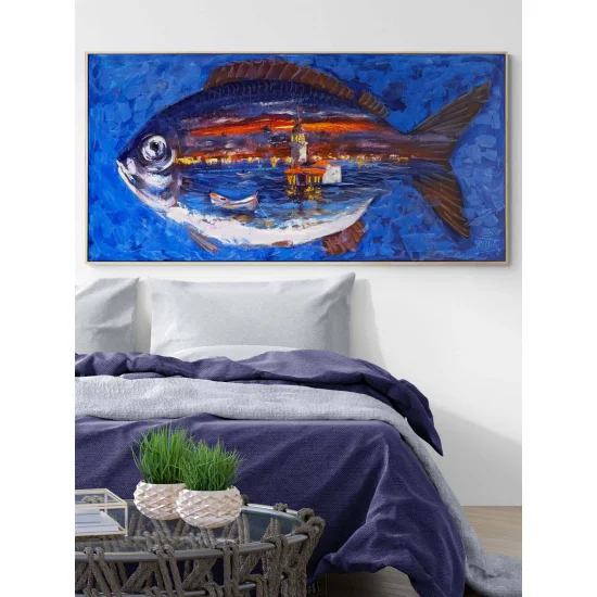 Tower in the Heart of the Fish Oil Painting