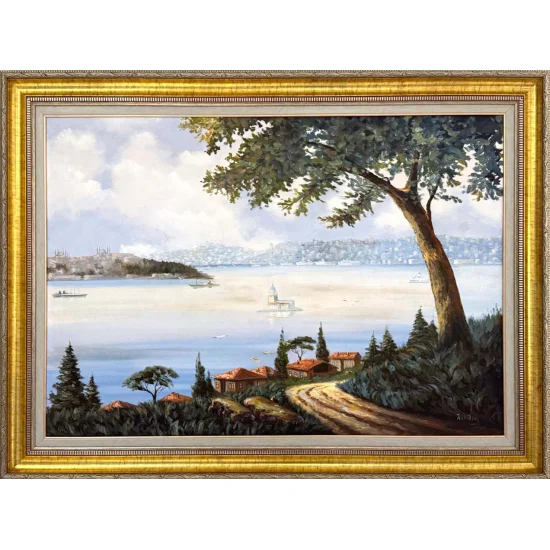 Maiden’s Tower in Daylight Oil Painting