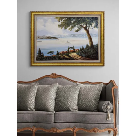 Maiden’s Tower in Daylight Oil Painting