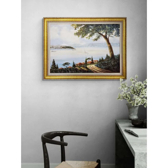 Maiden’s Tower in Daylight Oil Painting