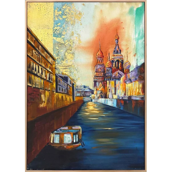 Budapeşte Gölgesinde Yağlı Boya Tablosu