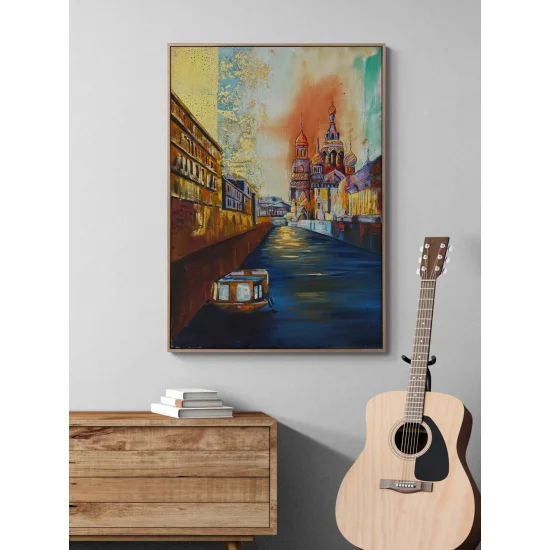 Budapeşte Gölgesinde Yağlı Boya Tablosu