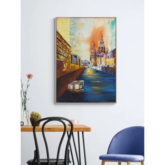 Budapeşte Gölgesinde Yağlı Boya Tablosu