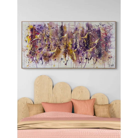 Kuşlarla Yansımalar Yağlı Boya Tablosu