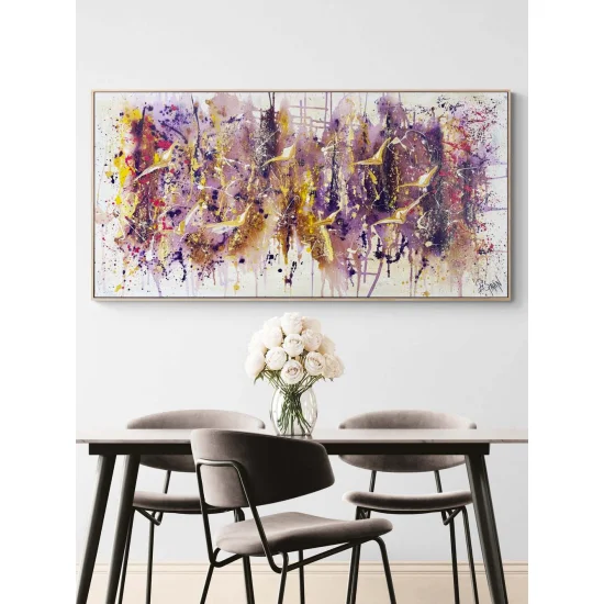 Kuşlarla Yansımalar Yağlı Boya Tablosu