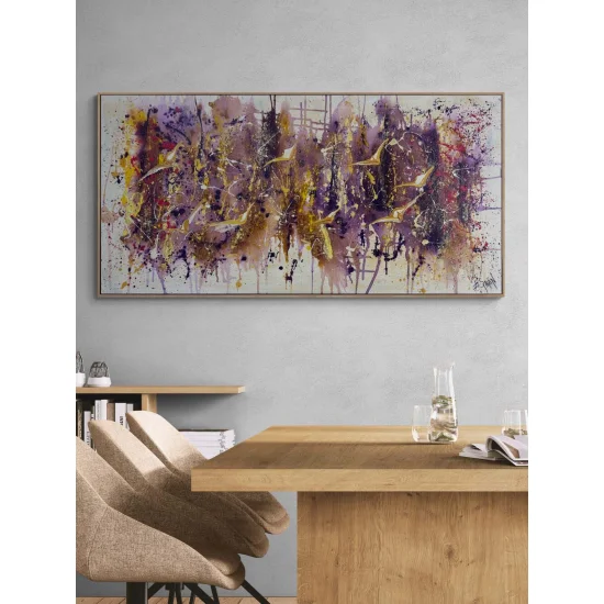 Kuşlarla Yansımalar Yağlı Boya Tablosu