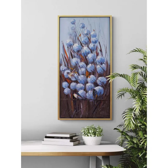 Modern Pamuk Tarlası Yağlı Boya Tablosu