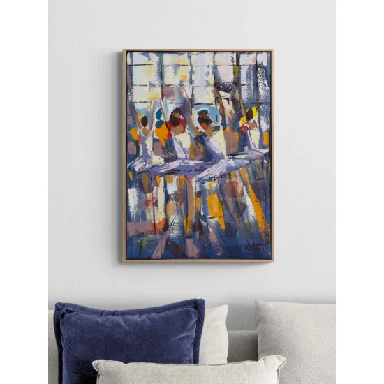 Işığın Bedeni Balerinler Yağlı Boya Tablosu