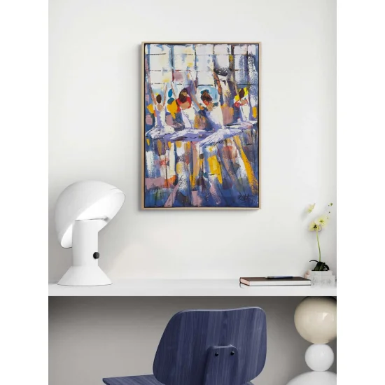 Işığın Bedeni Balerinler Yağlı Boya Tablosu