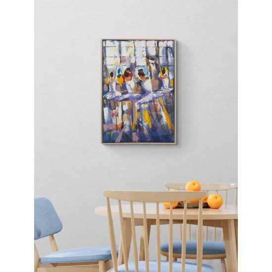 Işığın Bedeni Balerinler Yağlı Boya Tablosu